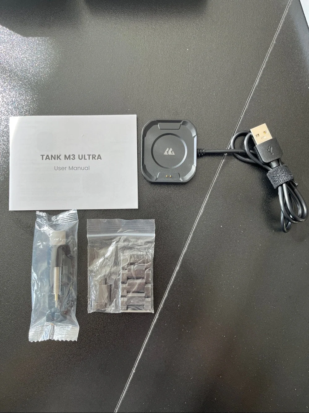 KOSPET TANK M3 Ultra Smartwatch Stainless Steel Body Black, USED.